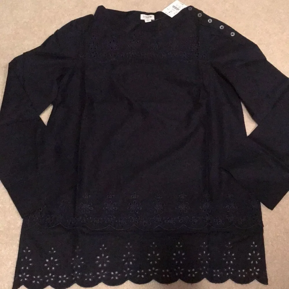 Jcrew scalloped eyelet